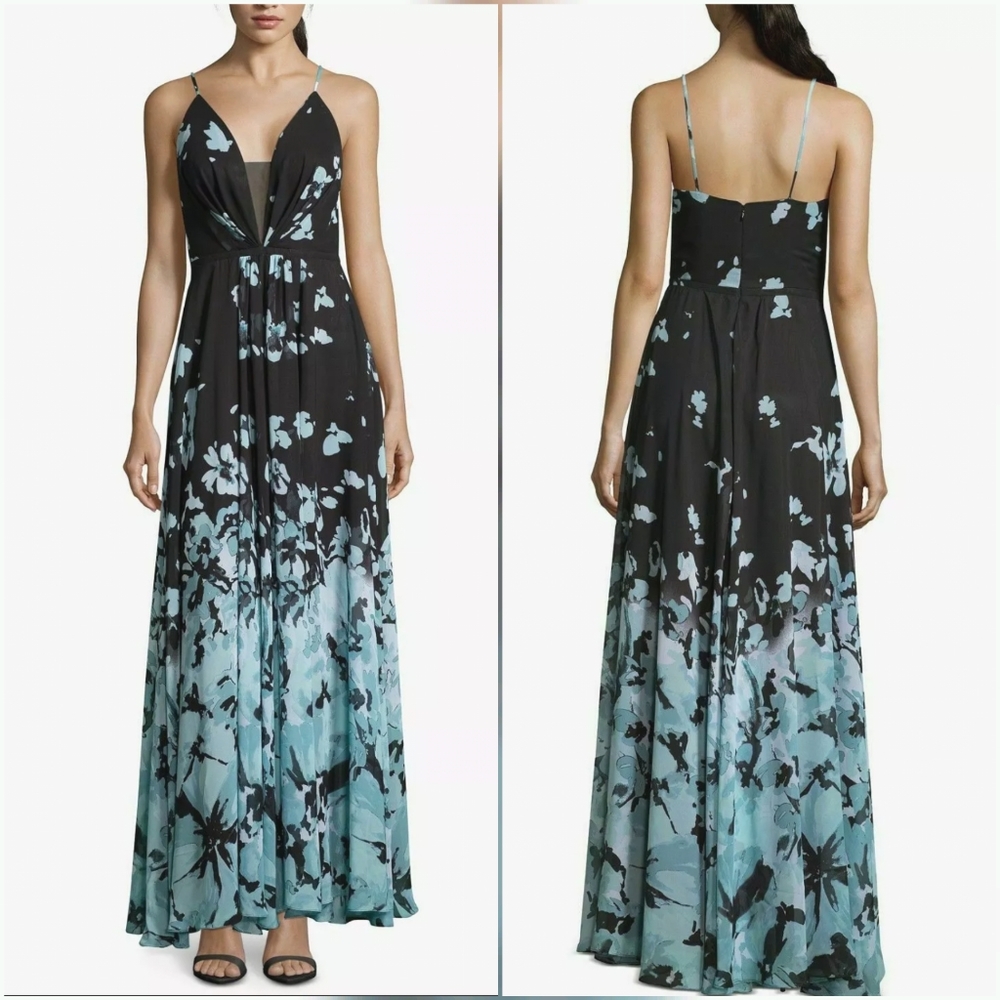 Betsey & Adam Floral Maxi Dress